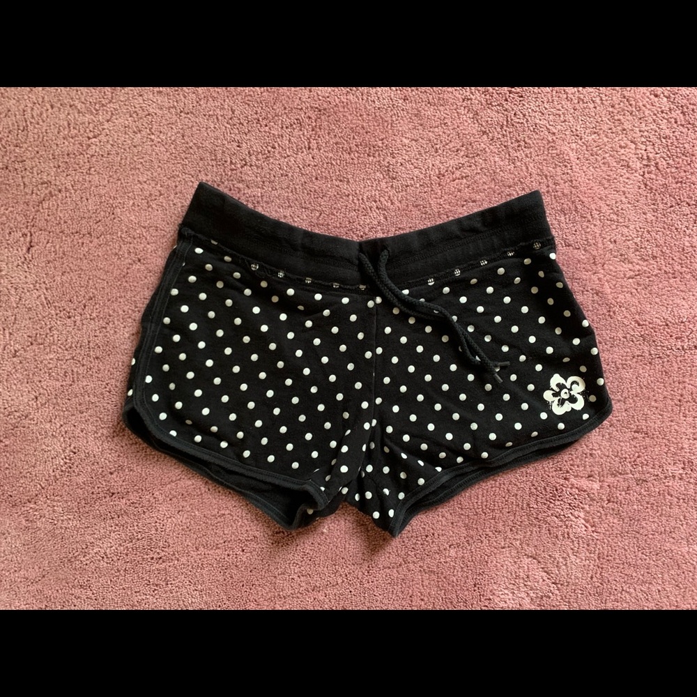 Limited Too Black and White Dotted Shorts
